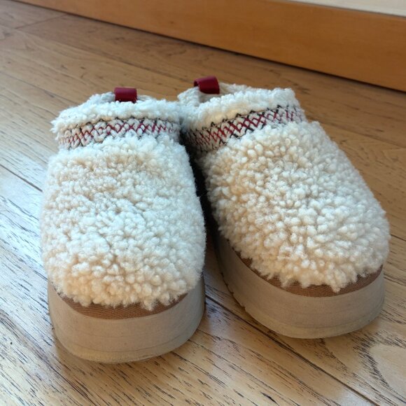 UGG Maxi Curly Tazz Platform Slipper (cream/natural) - Picture 1 of 7